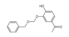 1-(3-((benzyloxy)methoxy)-4-hydroxyphenyl)ethan-1-one结构式