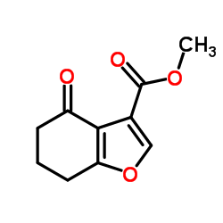 4-氧代-4,5,6,7-四氢-1-苯并呋喃-3-羧酸甲酯结构式