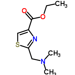 2-(二甲基氨基甲基)-4-噻唑羧酸乙酯结构式