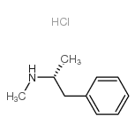 R-(-)-Methamphetamine Hydrochloride结构式