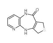 5,7,9,10-Tetrahydro-6H-pyrido(3,2-b)thieno(3,4-e)(1,4)diazepin-6-one结构式