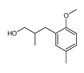 2-methyl-3-(2-methoxy-5-methylphenyl)-1-propanol结构式