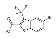 5-bromo-3-(trifluoromethyl)-1-benzothiophene-2-carboxylic acid结构式