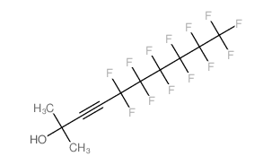 5,5,6,6,7,7,8,8,9,9,10,10,10-tridecafluoro-2-methyl-dec-3-yn-2-ol结构式