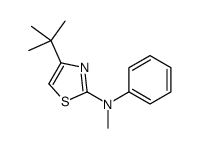 4-tert-butyl-N-methyl-N-phenyl-1,3-thiazol-2-amine结构式