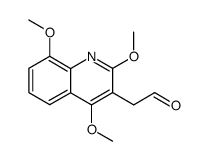 2-(2,4,8-trimethoxyquinolin-3-yl)acetaldehyde结构式