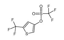 [5-(trifluoromethyl)thiophen-3-yl] trifluoromethanesulfonate结构式