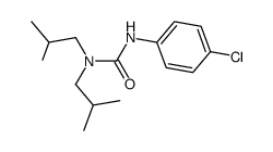 3-(4-chloro-phenyl)-1,1-diisobutyl urea结构式