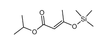 isopropyl 3-((trimethylsilyl)oxy)but-2-enoate结构式