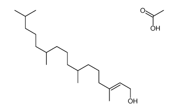 acetic acid,3,7,11,15-tetramethylhexadec-2-en-1-ol结构式