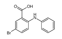 5-溴-2-苯氨基苯甲酸结构式