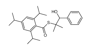 3'-hydroxy-3'-phenyl-2'-methyl-2'-propyl 2,4,6-triisopropylthiobenzoate结构式