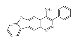 3-phenyl-[1]benzofuro[2,3-g]cinnolin-4-amine结构式