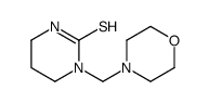 1-(morpholin-4-ylmethyl)-1,3-diazinane-2-thione结构式