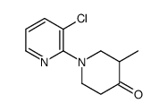 1-(3-chloropyridin-2-yl)-3-methylpiperidin-4-one结构式