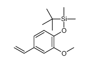 tert-butyl-(4-ethenyl-2-methoxyphenoxy)-dimethylsilane结构式