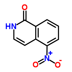 5-硝基-1(2H)-异喹啉酮结构式