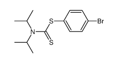 4-bromophenyl diisopropylcarbamodithioate结构式