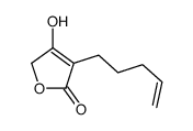 3-hydroxy-4-pent-4-enyl-2H-furan-5-one结构式