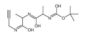 tert-butyl N-[(2S)-1-oxo-1-[[(2S)-1-oxo-1-(prop-2-ynylamino)propan-2-yl]amino]propan-2-yl]carbamate结构式