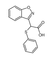 (1,2-benzisoxazol-3-yl)(phenylthio)acetic acid结构式