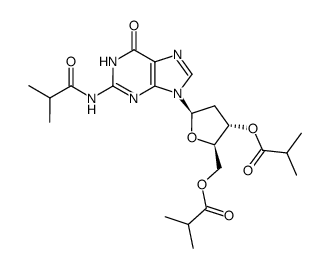 2'-deoxy-N2-isobutyrylguanosine 3',5'-diisobutyrate结构式