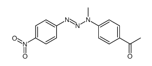 4-acetyl-N-(p-nitrophenylazo)-N-methylaniline结构式