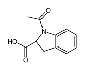 (S)-1-乙酰基-2,3-二氢-1H-吲哚-2-羧酸结构式