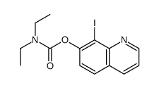 (8-iodoquinolin-7-yl) N,N-diethylcarbamate结构式