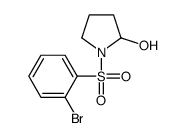 1-(2-bromophenyl)sulfonylpyrrolidin-2-ol结构式