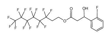 3,3,4,4,5,5,6,6,7,7,8,8,8-tridecafluorooctyl 3-(2-fluorophenyl)-3-hydroxypropanoate结构式