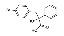 3-(p-bromophenyl)-2-hydroxy-2-phenylpropanoic acid结构式