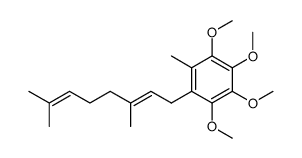 (2'E)-1-(3,7-dimethylocta-2,6-dienyl)-6-methyl-2,3,4,5-tetramethoxybenzene结构式