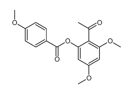 (2-acetyl-3,5-dimethoxyphenyl) 4-methoxybenzoate结构式