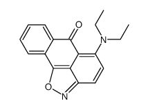 5-diethylaminoanthra[1,9-c,d]isoxazol-6-one结构式