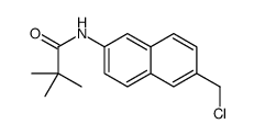 N-[6-(氯甲基)-2-萘]-2,2-二甲基丙酰胺结构式