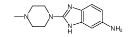 2-(4-methylpiperazin-1-yl)-3H-benzimidazol-5-amine结构式