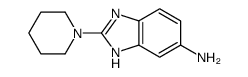 2-piperidin-1-yl-3H-benzimidazol-5-amine结构式