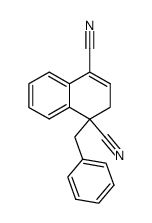 1-Benzyl-1,2-dihydro-1,4-naphthalenedicarbonitrile结构式