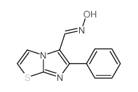 N-[(7-phenyl-4-thia-1,6-diazabicyclo[3.3.0]octa-2,5,7-trien-8-yl)methylidene]hydroxylamine结构式