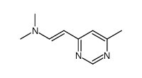 N,N-dimethyl-2-(6-methylpyrimidin-4-yl)ethenamine结构式