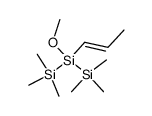 2-methoxy-1,1,1,3,3,3-hexamethyl-2-(prop-1-en-1-yl)trisilane结构式