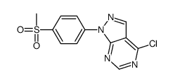 4-chloro-1-(4-methylsulfonylphenyl)pyrazolo[3,4-d]pyrimidine结构式