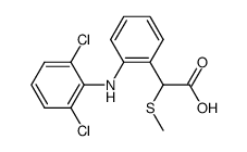 2-[(2,6-dichlorophenyl)amino]-α-(methylthio)phenylacetic acid结构式