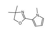4,4-dimethyl-2-(1-methylpyrrol-2-yl)-5H-1,3-oxazole结构式