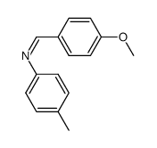 N-(p-methoxybenzylidene)-p-toluidine结构式