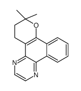 5,6-dihydro-7,7-dimethyl-7H-pyrano[3',2':4]naphtha[1,2-b]pyrazine结构式