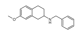 N-benzyl-7-methoxy-1,2,3,4-tetrahydronaphthalen-2-amine结构式