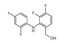 [3,4-difluoro-2-(2-fluoro-4-iodoanilino)phenyl]methanol结构式