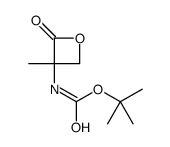 tert-butyl N-(3-methyl-2-oxooxetan-3-yl)carbamate结构式